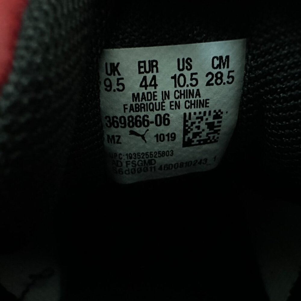 Puma Rebound Layup Lo Red, Black & White US Men's 10.5 Sneakers NWOT - Picture 11 of 12